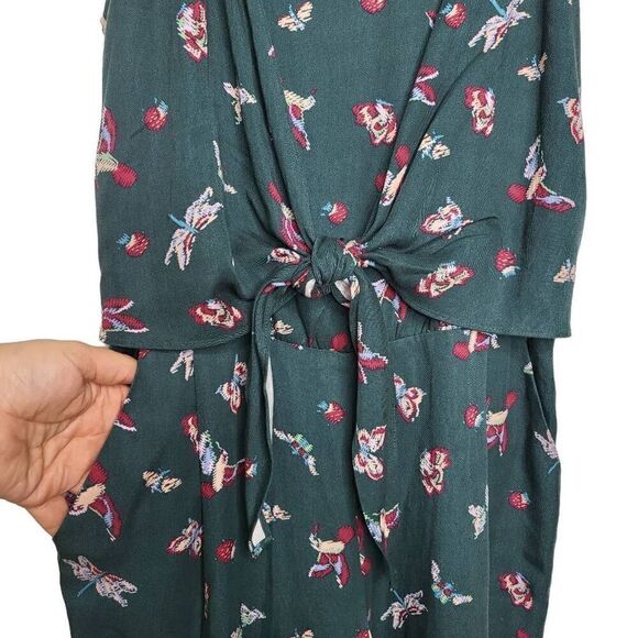 Matilda Jane Evergreen Dream Jumpsuit Romper Size Small Butterfly Birds - Picture 5 of 9